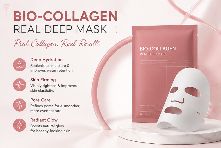 Bio Collagen - Deep Overnight Mask Korean glass glow (pack of 4)